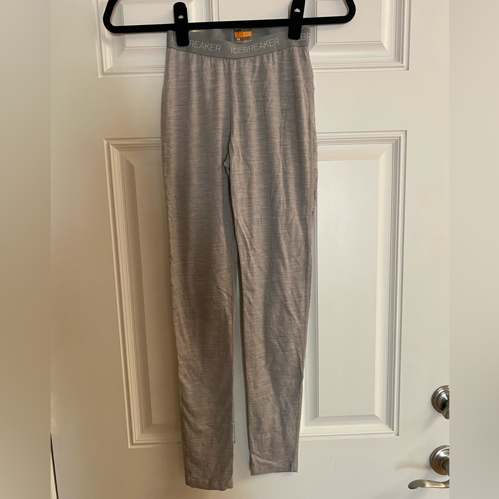 Women’s Icebreaker Merino Wool Gray Leggings